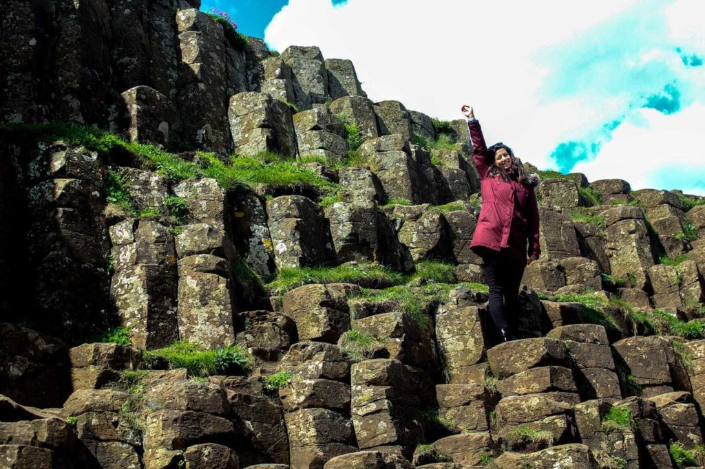 Climbing-around-Giants-Causeway