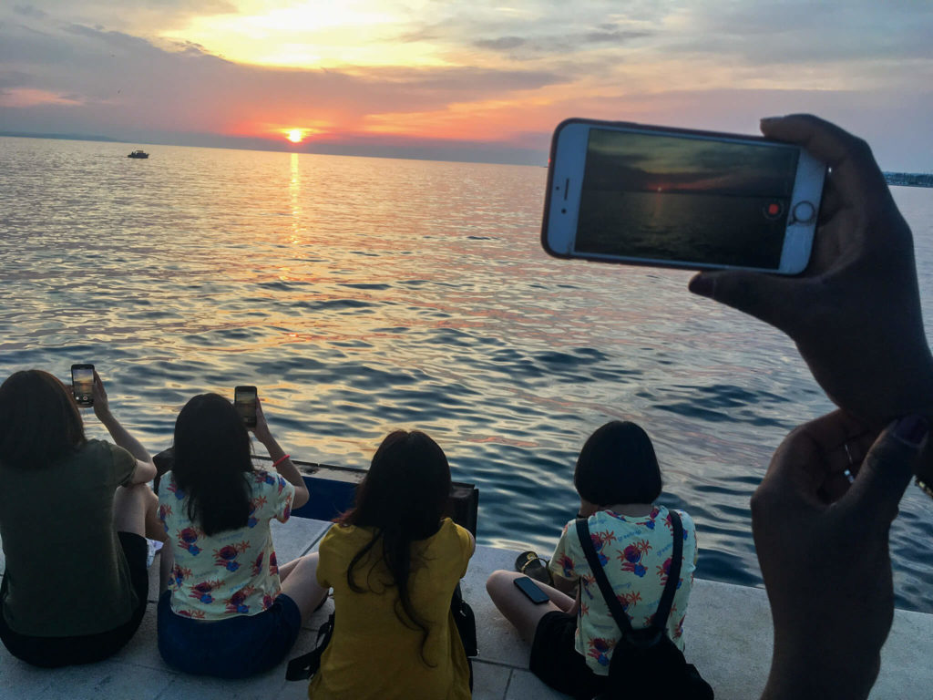 Sonnenuntergang in Zadar