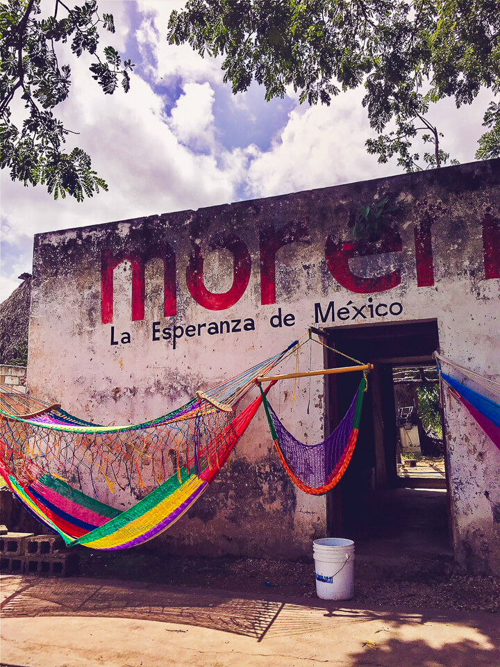 Colorful Hammock in Mexico