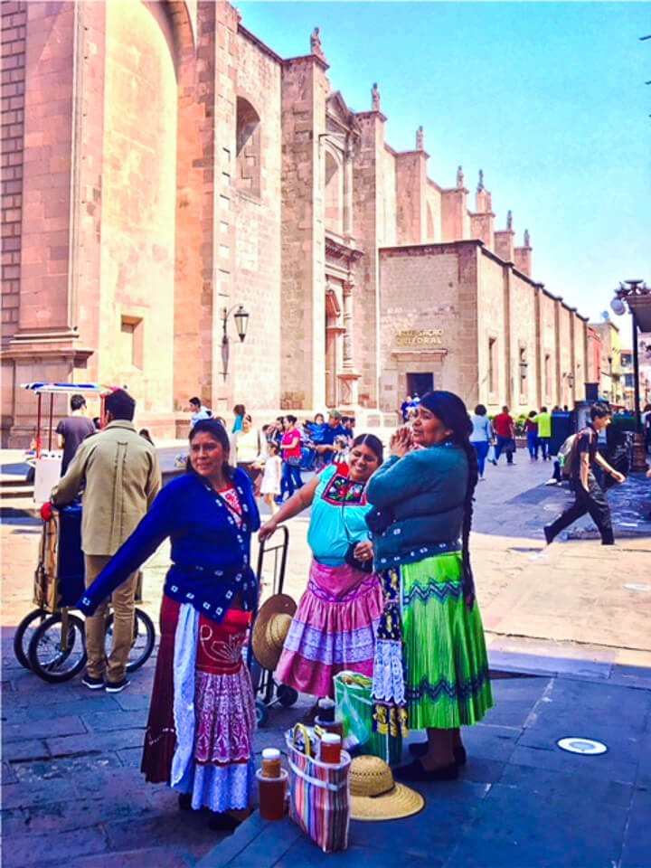 Mexican women on the street