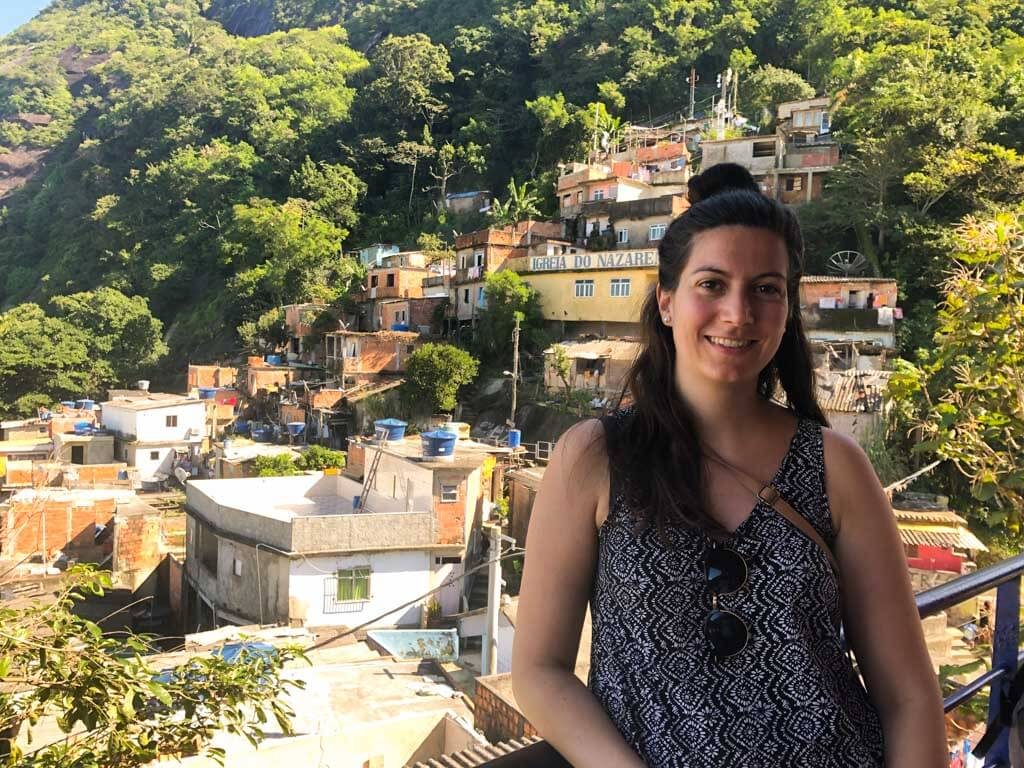 On top of Santa Marta Favela in Rio